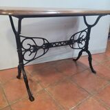 Bistro table cast iron base 112cms long
