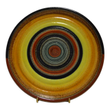 Plat circulaire polychrome MGA Tullio d'Albisola (Tullio Mazzotti)