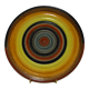 Polychrome circular dish MGA Tullio d'Albisola (Tullio Mazzotti)