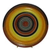 Plat circulaire polychrome MGA Tullio d'Albisola (Tullio Mazzotti)