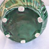 Green ceramic pitcher