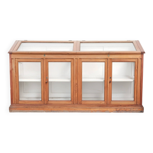 Vitrine de magasin vintage/musée - dessus