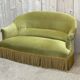 1950s velvet toad sofa