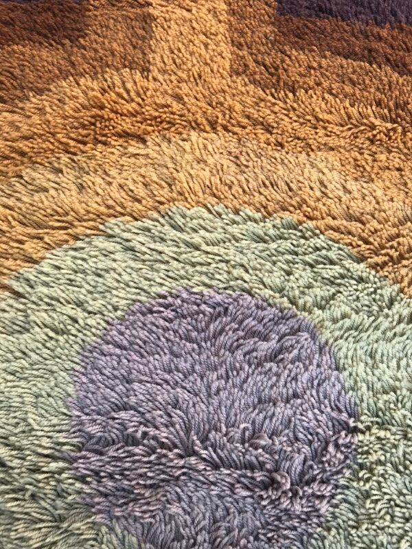 Carpet vintage years 60-70 mechanics 150 X 215 CM