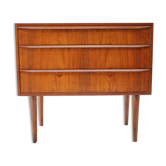 Commode en teck des années 1960 avec miroir, Danemark