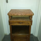 Bedside table with pink marble 1940/1950