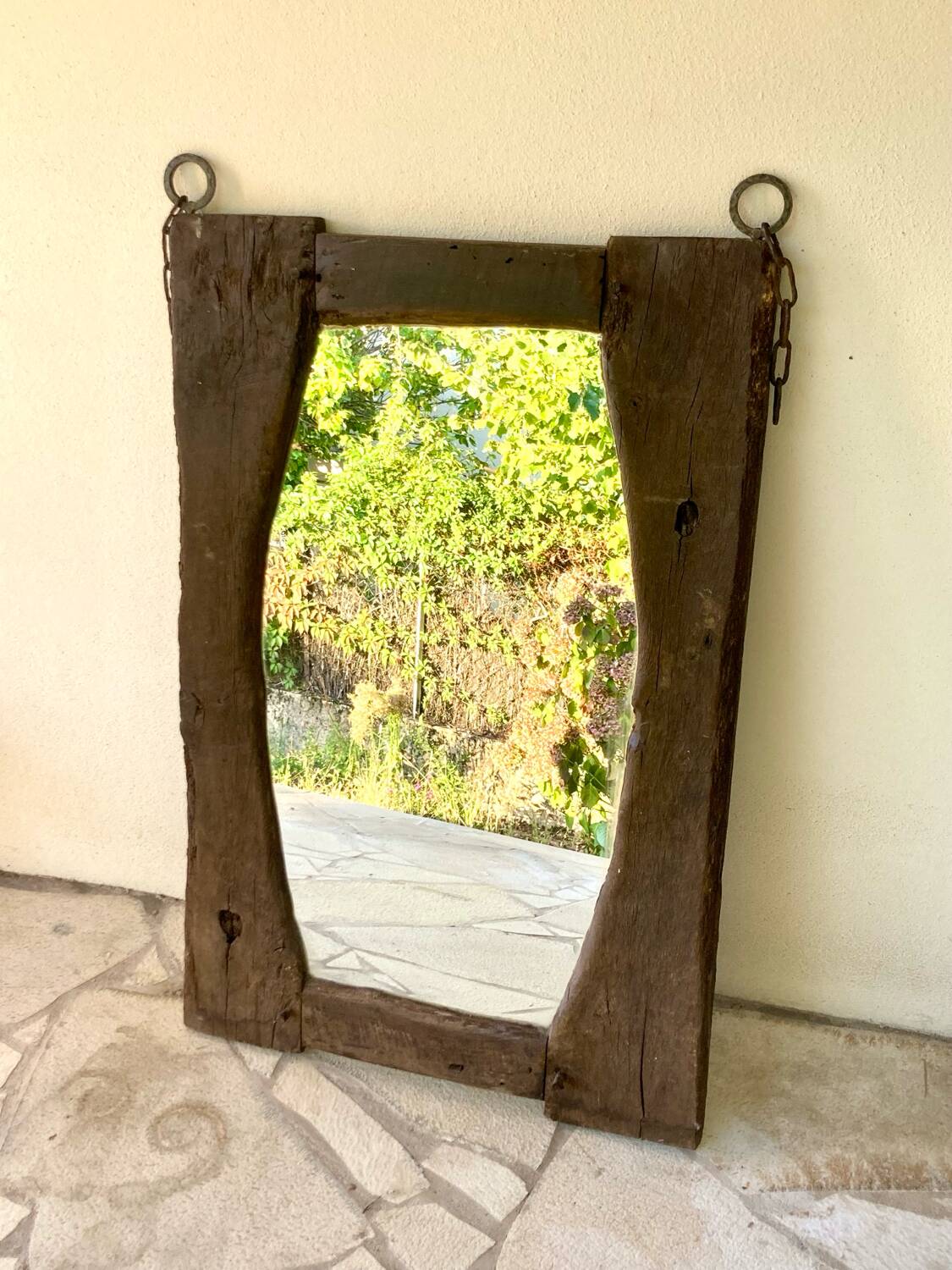 Folk art mirror