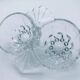 1960s Salt / Pepper Shaker Scallop Shell Molded Glass