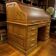 Bureau à rideau américain vintage en bois