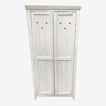 White Parisian wardrobe 2 oak doors