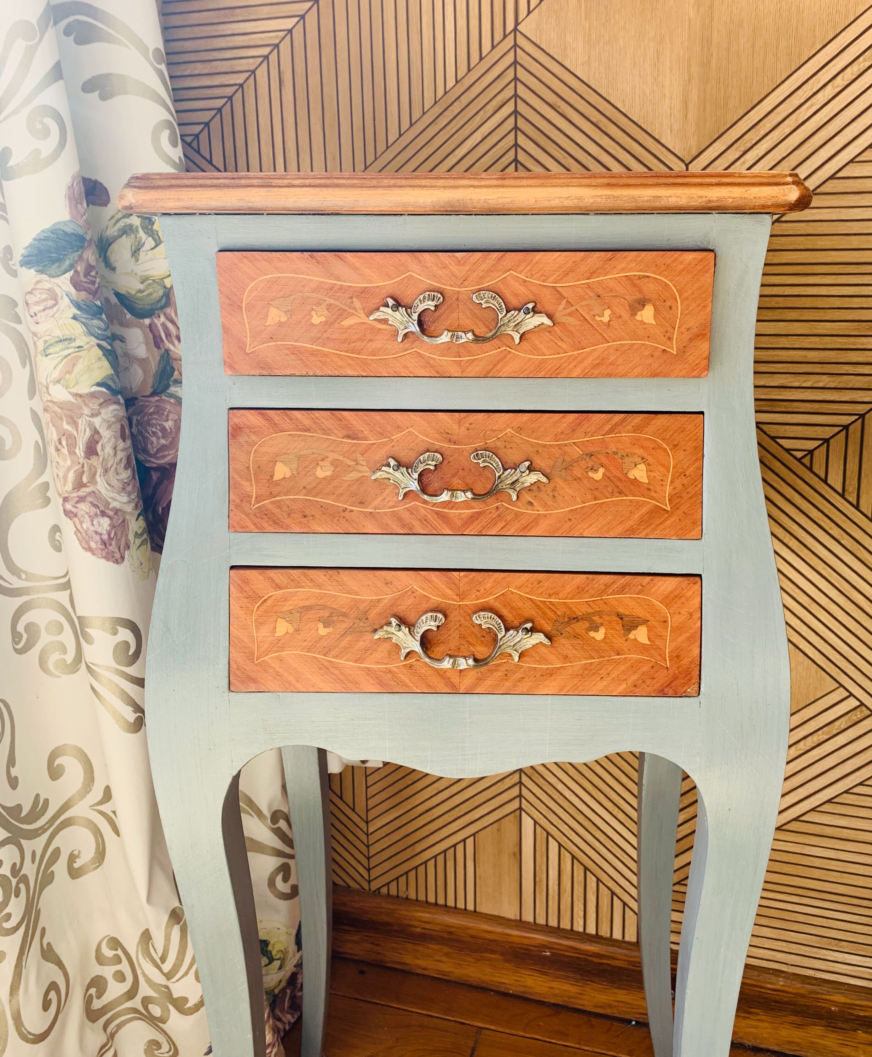 Bedside table Louis XV style