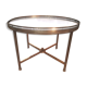 Jansen home coffee table in brass and marble