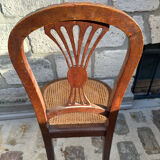 Pair of caned chairs in Louis XVI style