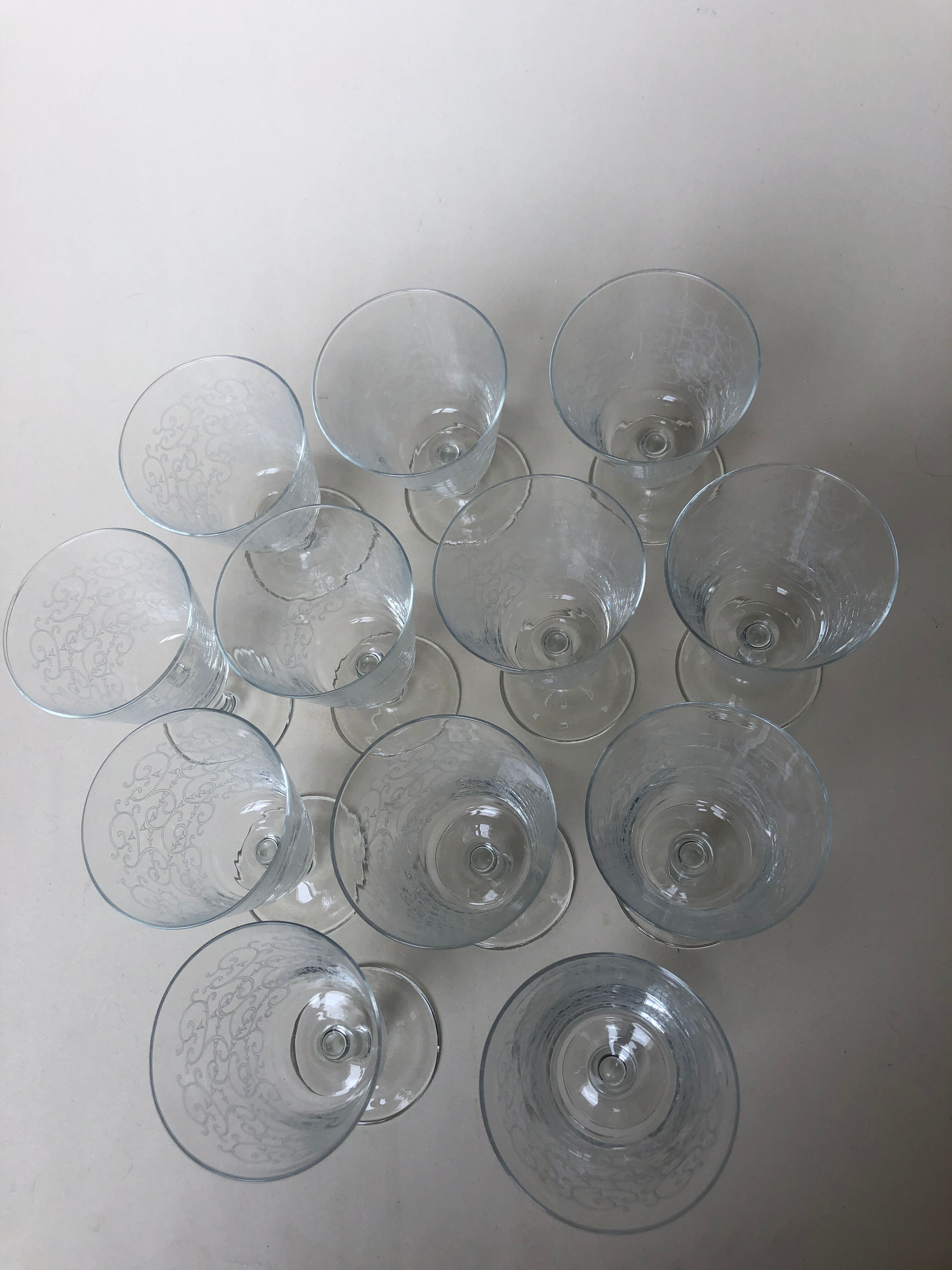 Set of 12 glass
