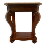 Louis Philippe console in mahogany and veneer XIX century