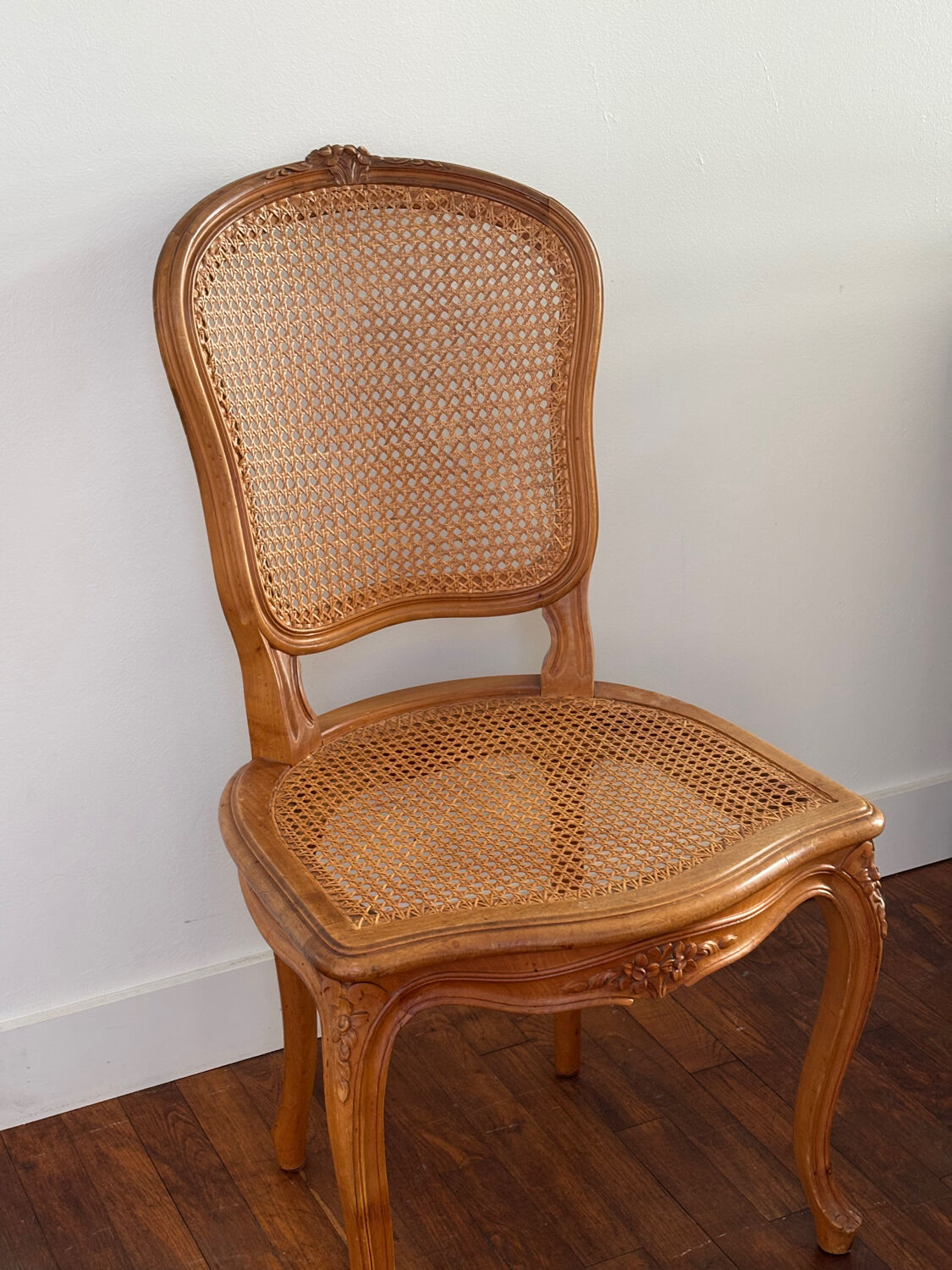 Regency style caned chair