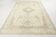 Soft Beige Neutral Vintage Oushak Carpert Rug, 222x330 Cm