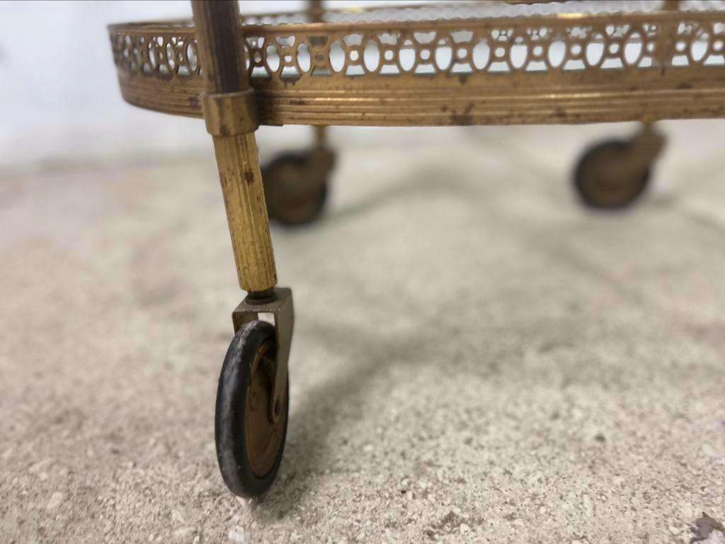 Vintage 'golden' bar trolley