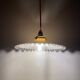 Opaline pendant lamp - vintage - retro - upcycling - unique piece - lamps