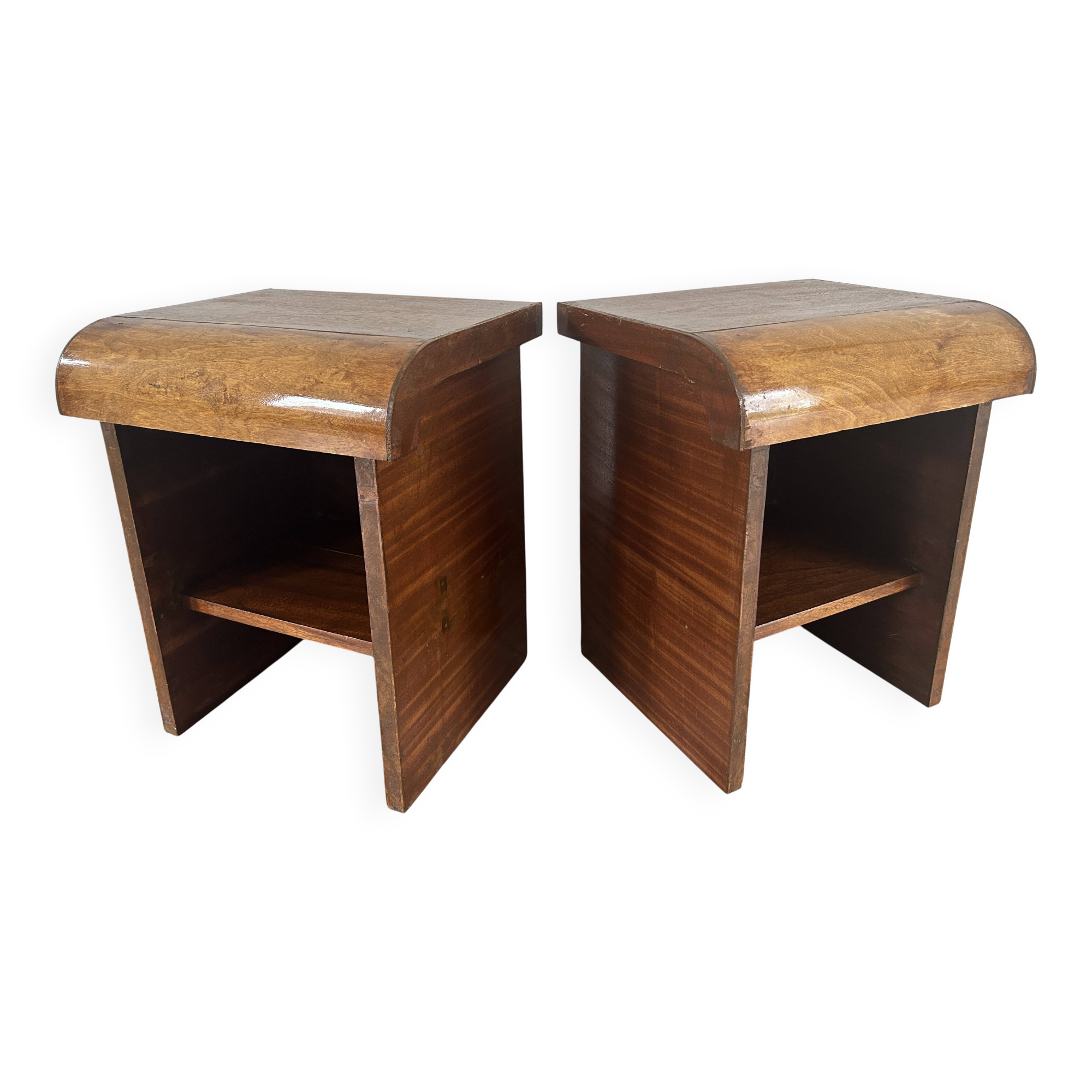 Pair of Art Deco bedside tables