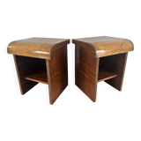 Pair of Art Deco bedside tables
