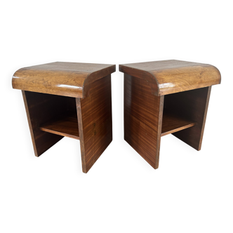 Pair of Art Deco bedside tables