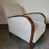 Restored 1930 art deco armchair