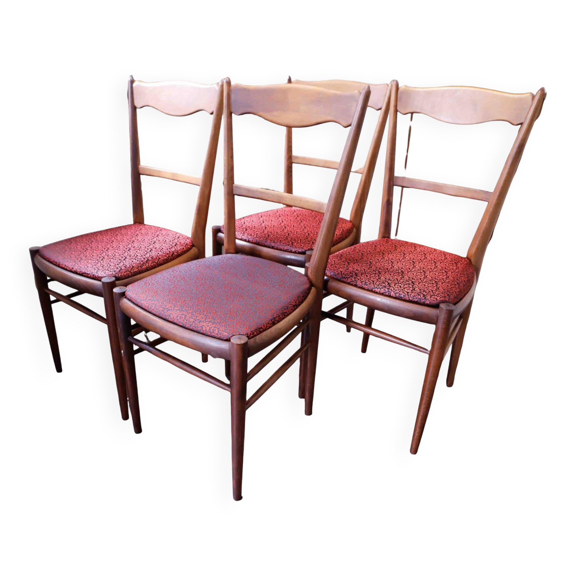 Set of retro dining chairs – Dřevotvar Jablonné nad Orlicí