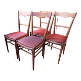 Set of retro dining chairs – Dřevotvar Jablonné nad Orlicí