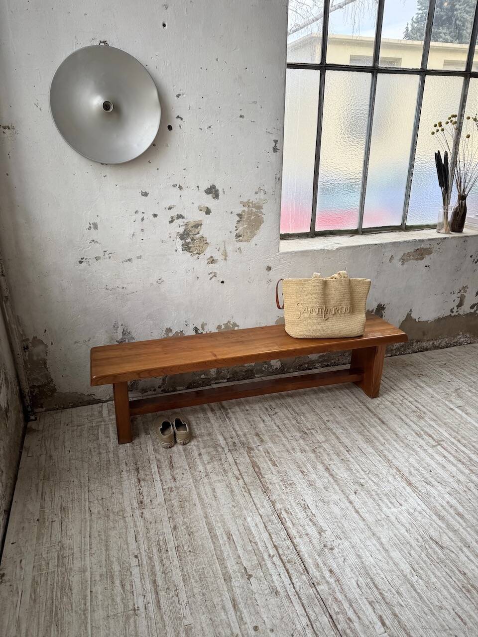 Chapo S14 blonde oak bench 172cm vintage