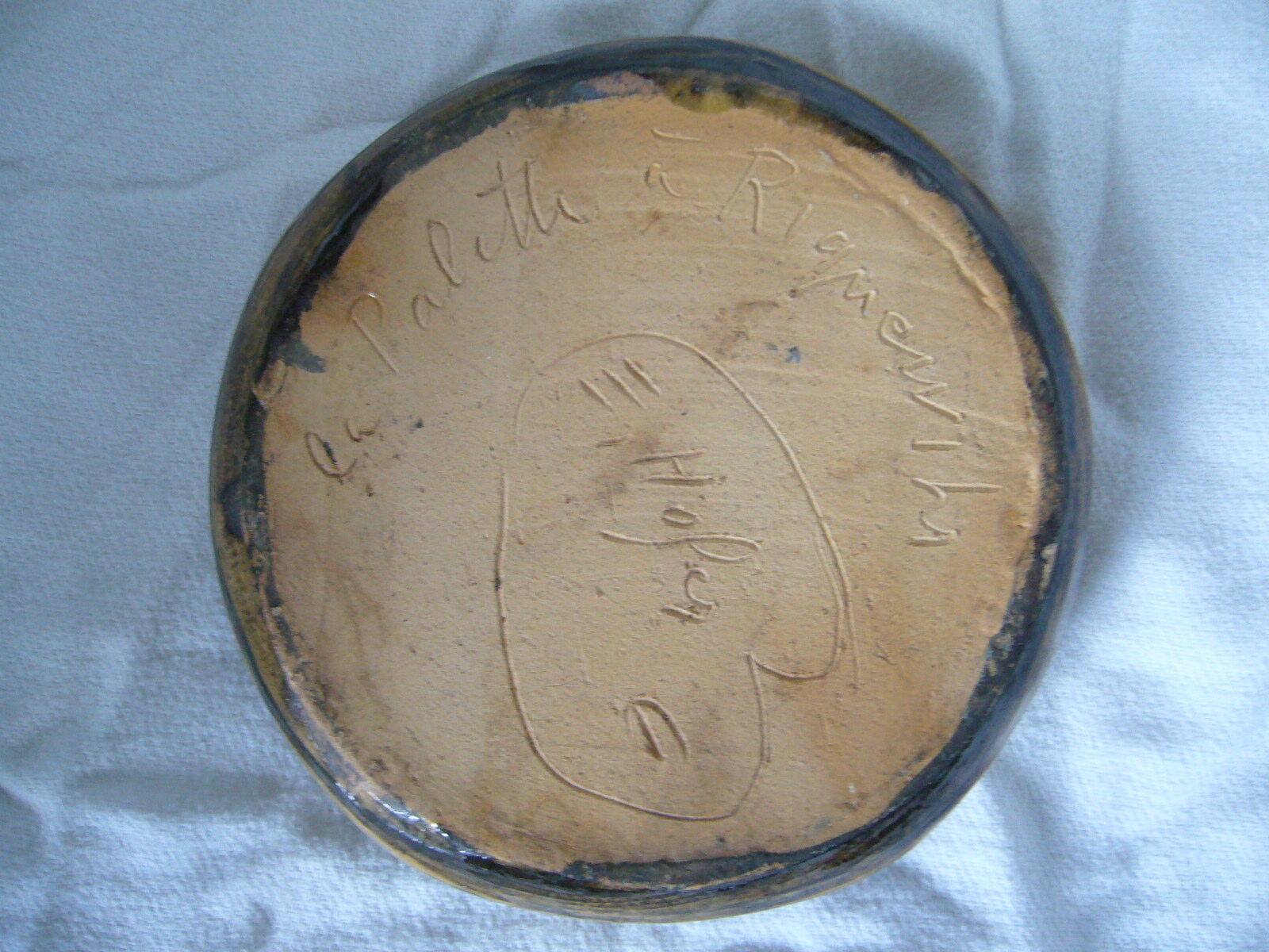 HOFER enamelled ceramic ashtray (Alsace)