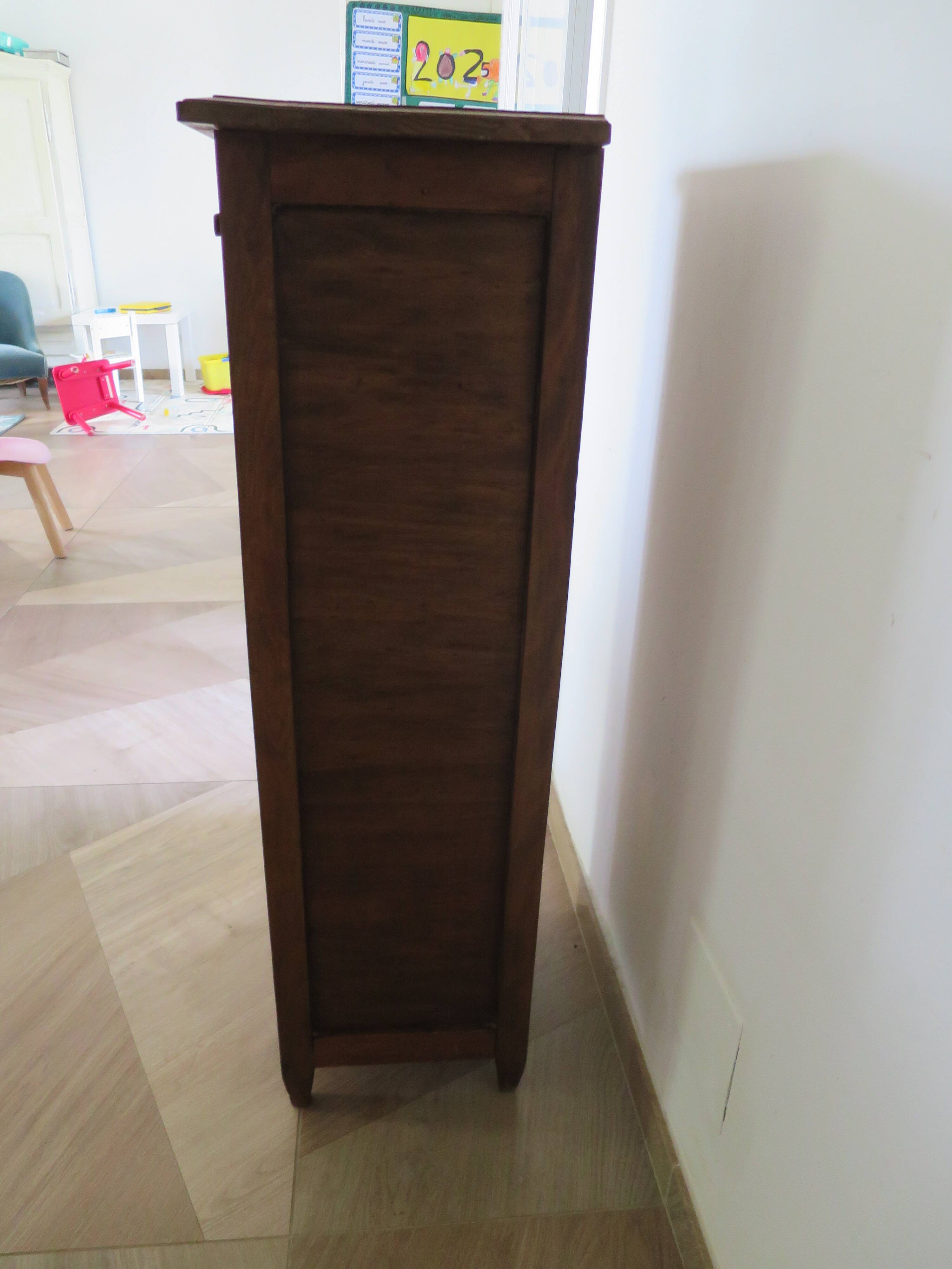 vintage - jam cabinet - side table - 1 drawer - 1 door - rustic style
