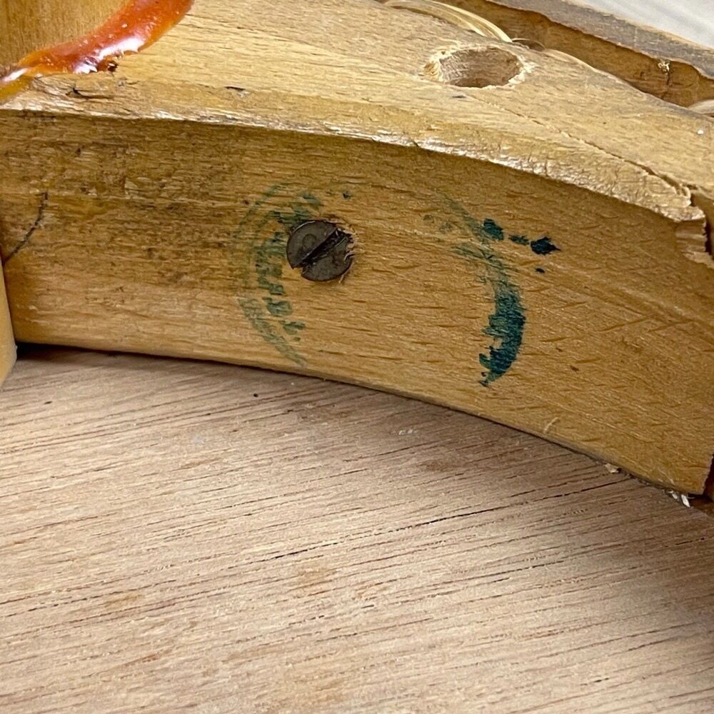 Curved wooden piano stool 1930