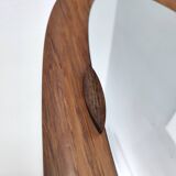 Oval Wall Mirror with a Beech Frame, Italy