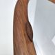 Oval Wall Mirror with a Beech Frame, Italy