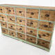 Vintage industrial wooden cabinet with original handels, 1930's