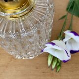 Vintage tulip lamp in molded glass