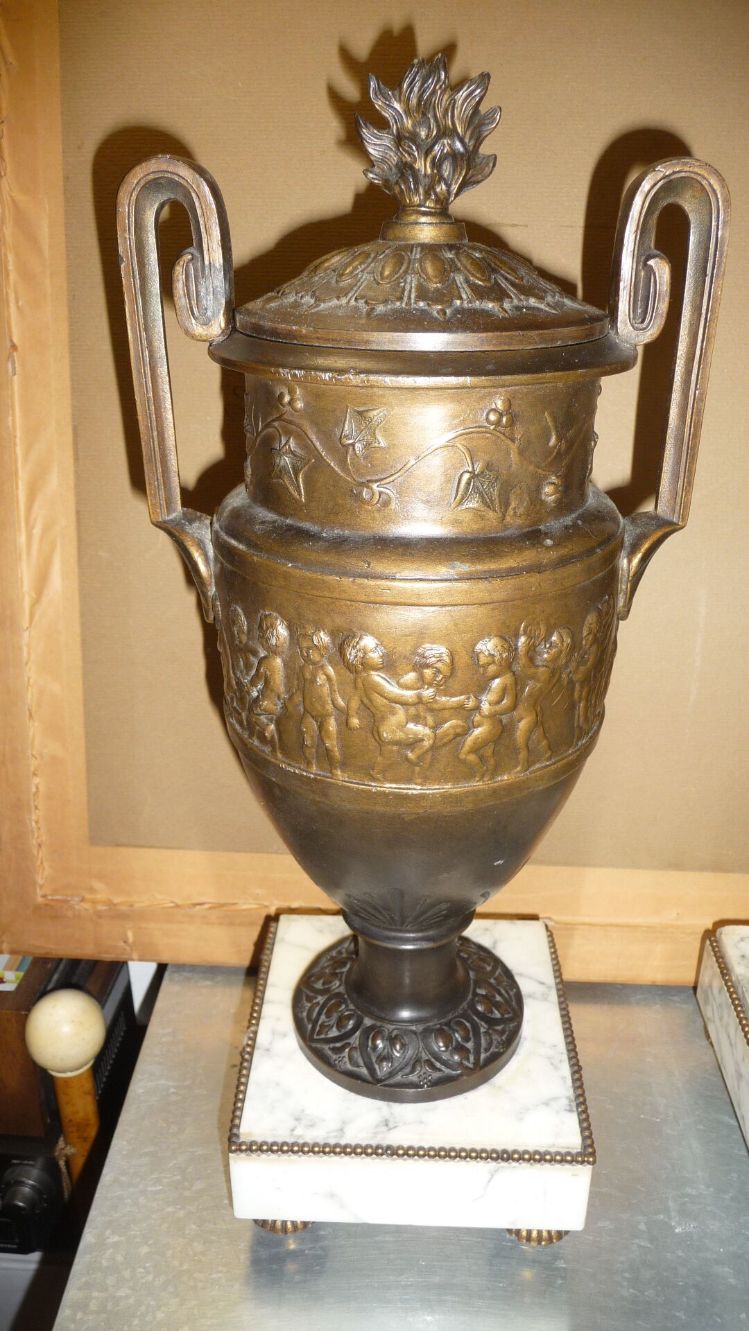 cherub vases