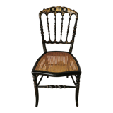 Black chair Napoleon III year, with gilding