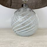 Mid-century design Holmegaard Swirl lamp , 1970s Denmark