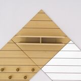 Ensemble modulaire vintage italien en bois circa 1970