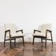 Paire de Fauteuils Mid-Century en Boucle Beige 1964