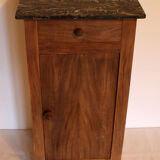 Natural wooden bedside table