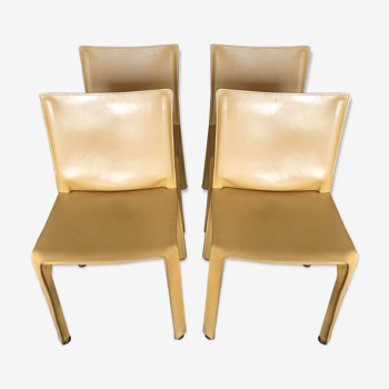 Set of 4 CAB412 chairs designer Mario Bellini for Cassina
