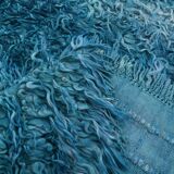 Long hairy bohemian kilim rug,268x325cm