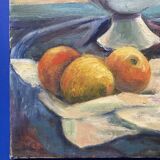 Leray, "In Front of the Window", fauvist still life, oil on canvas