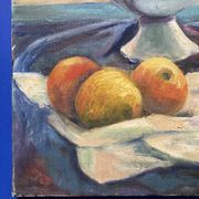 Leray, "In Front of the Window", fauvist still life, oil on canvas