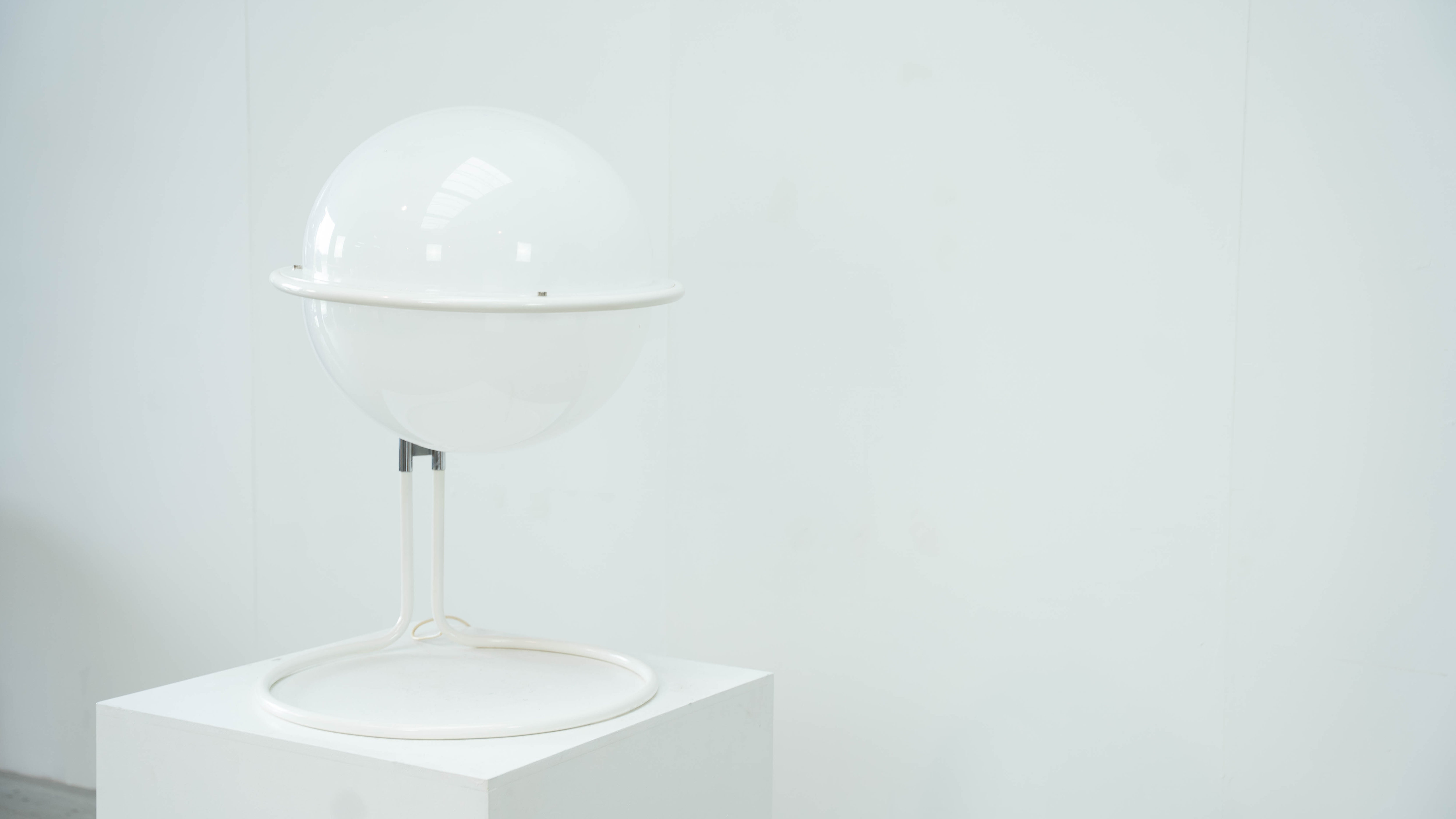 XL Italian globe floor lamp
