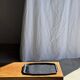 Vintage rectangular silver-plated tray with handles L37 W27 H1.5