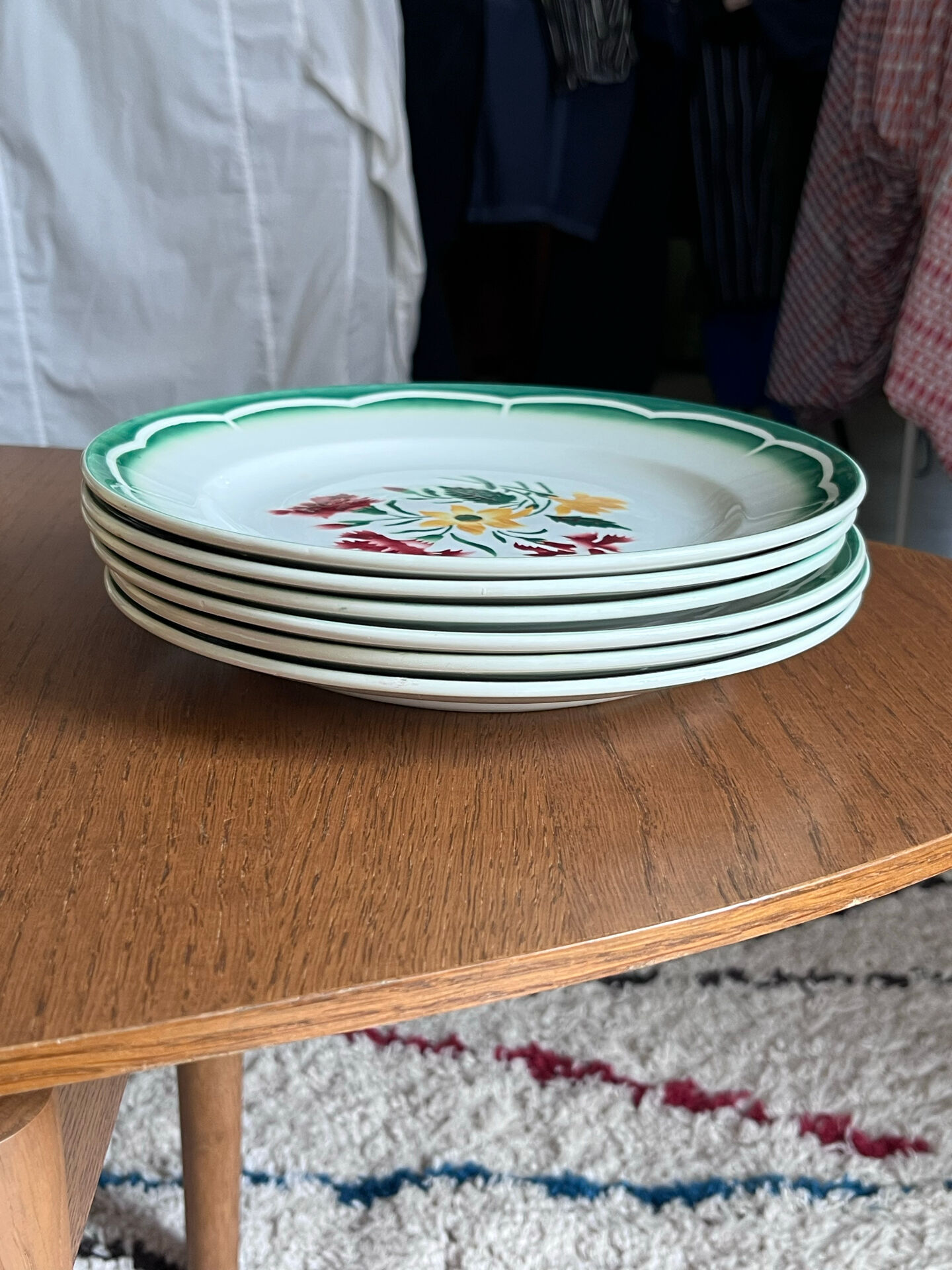 Lot de 6 assiettes sarreguemines et digoin collection esper